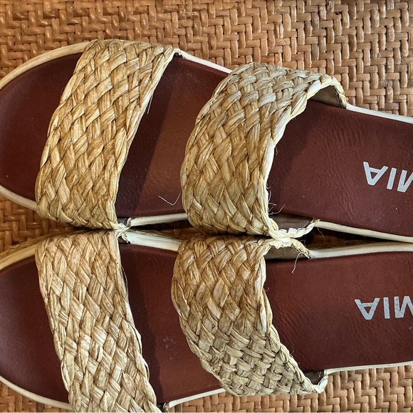 MIA Espadrille Woven Cami Slides Platform Sandals 9 - Picture 4 of 6